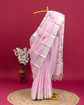 SC3412 - Linen Saree With Multi Stone